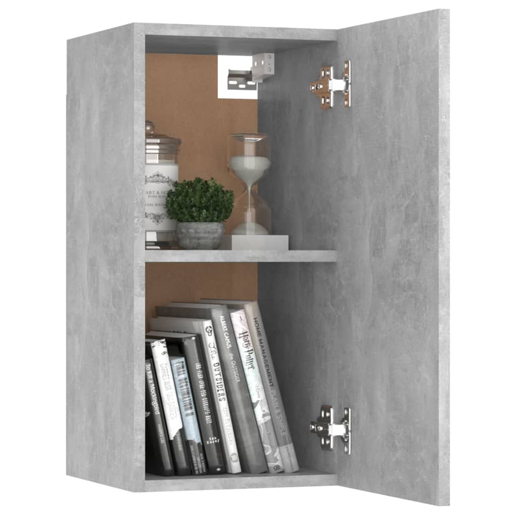 vidaXL 8 Piece TV Cabinet Set Concrete Grey Engineered Wood