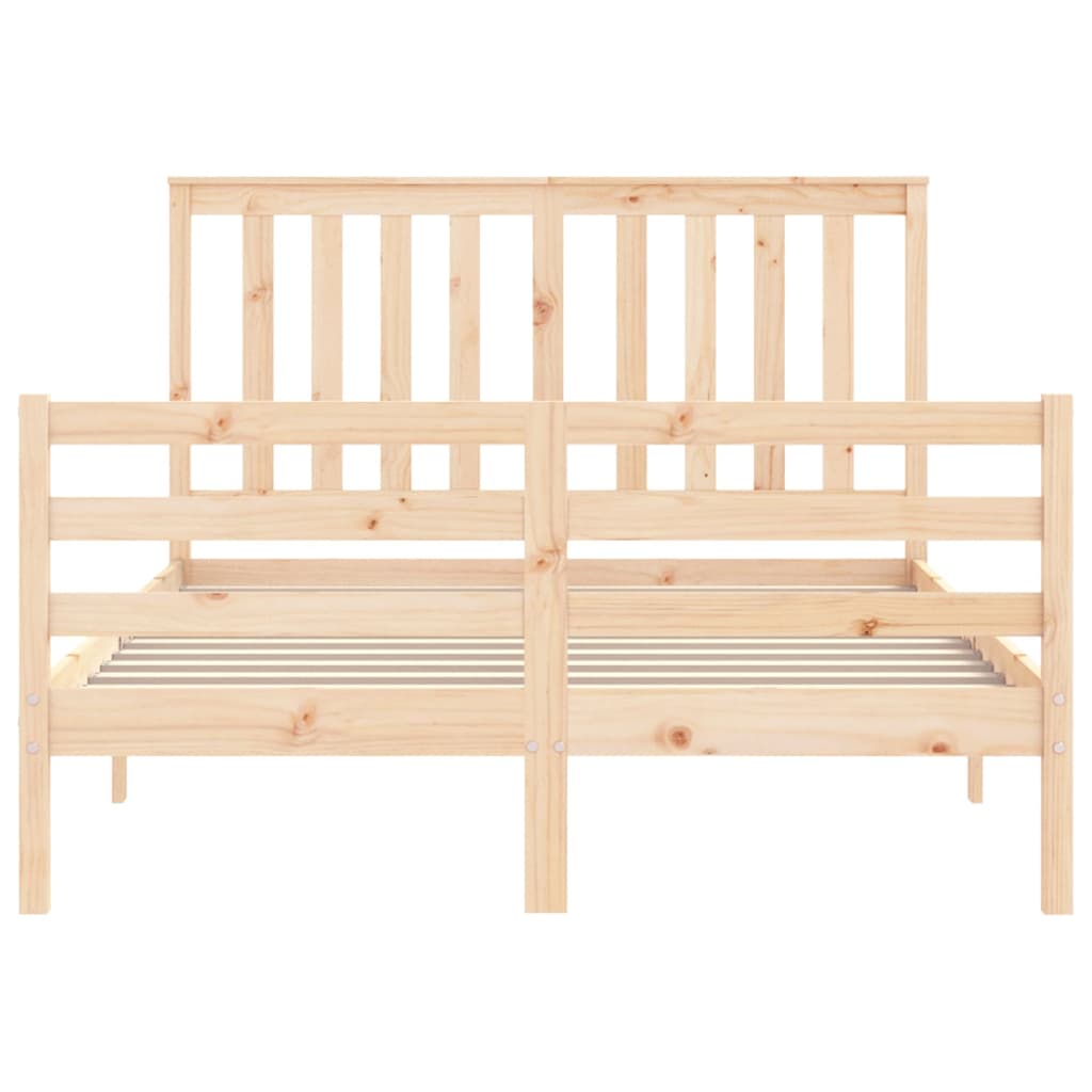 vidaXL Bed Frame without Mattress 120x200 cm Solid Wood