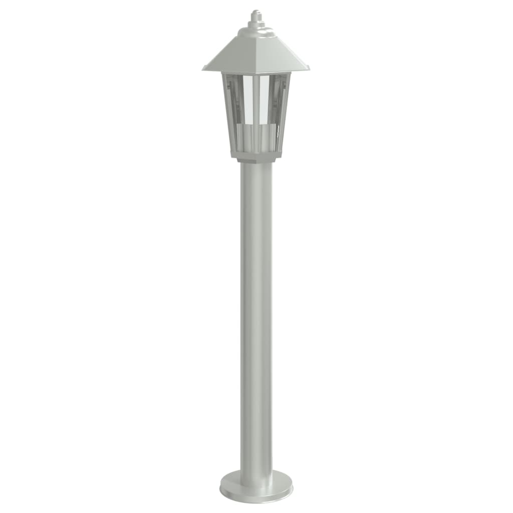 vidaXL Outdoor Floor Lamp Silver 80 cm Stainless Steel