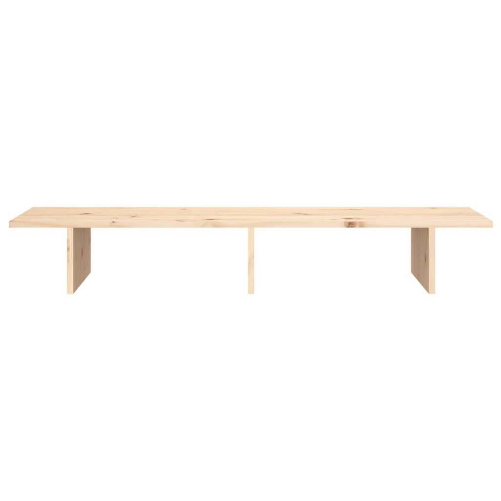 vidaXL Monitor Stand 100x27x15 cm Solid Wood Pine