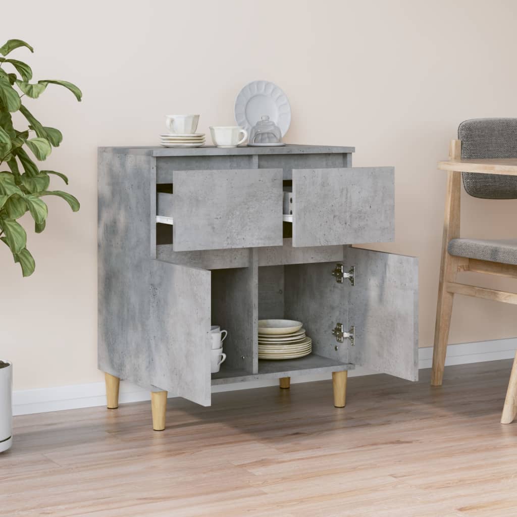 vidaXL Sideboard Concrete Grey 60x35x70 cm Engineered Wood