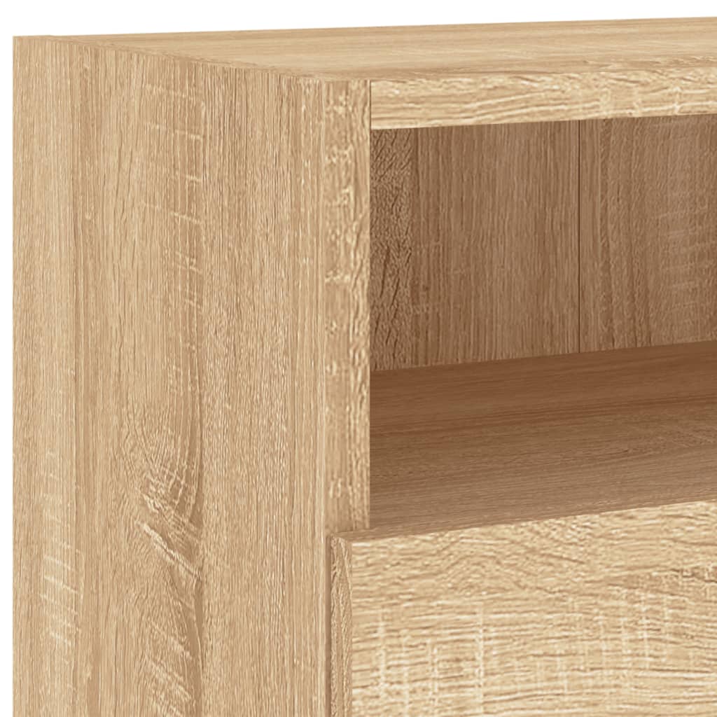 vidaXL TV Wall Cabinets 2 pcs Sonoma Oak 100x30x30 cm Engineered Wood