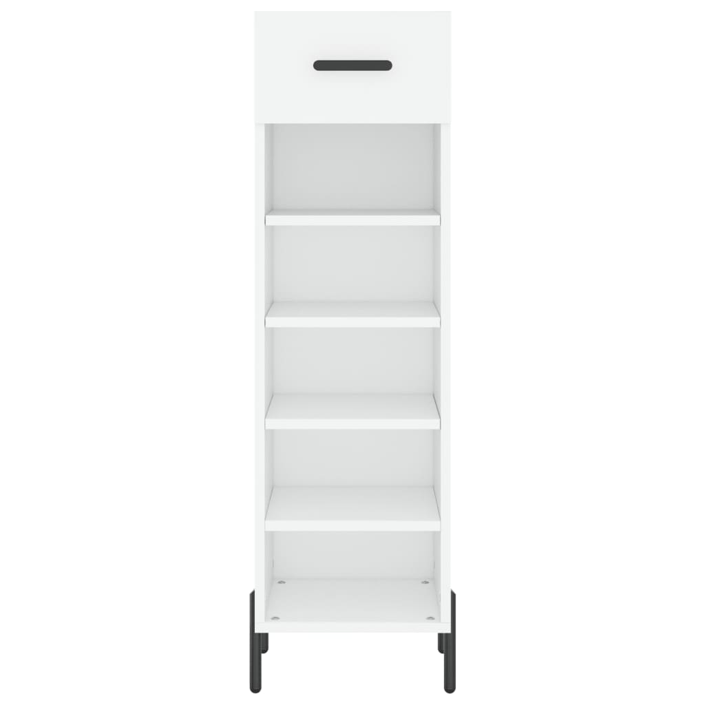 vidaXL Shoe Cabinet White 30x35x105 cm Engineered Wood