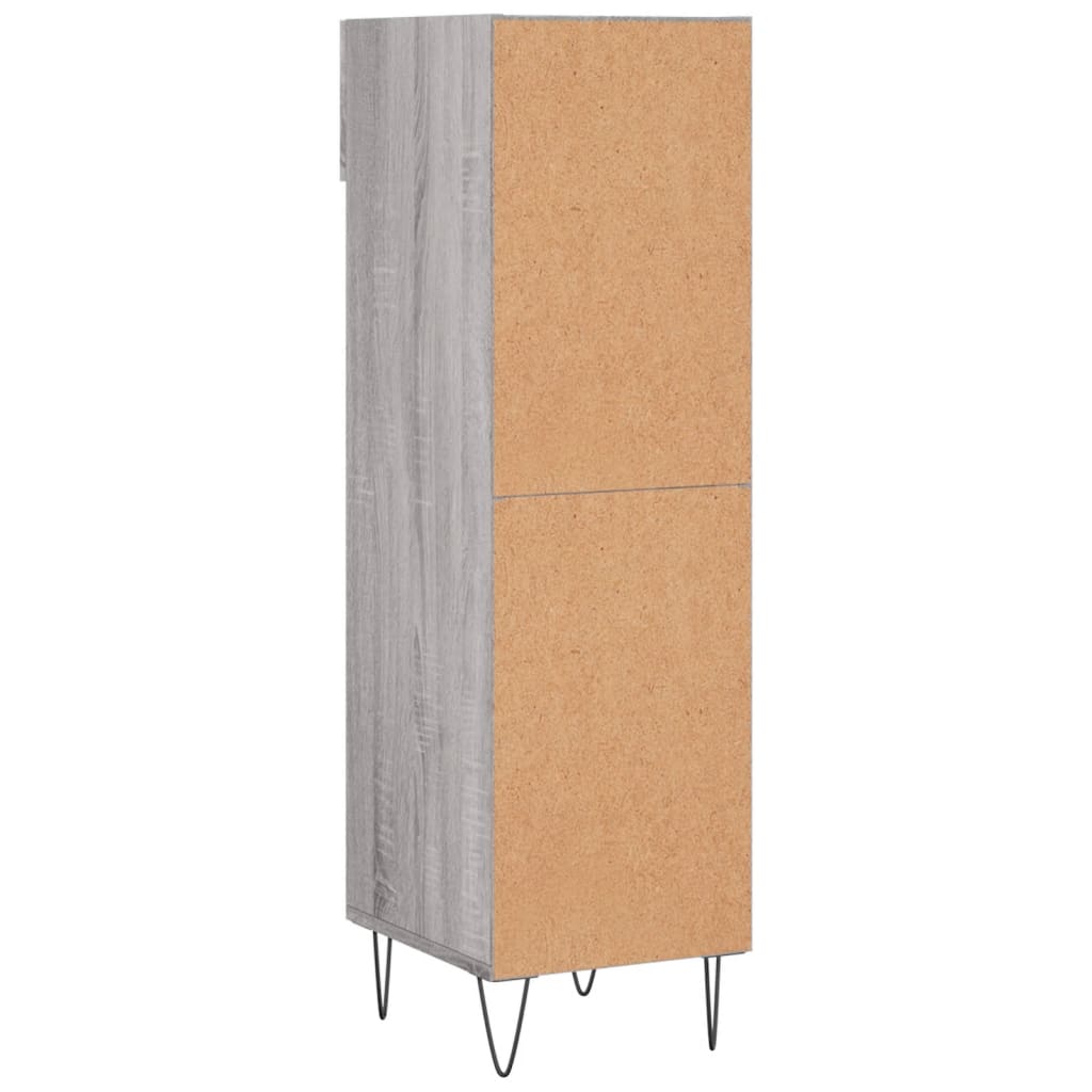 vidaXL Shoe Cabinet Grey Sonoma 30x35x105 cm Engineered Wood