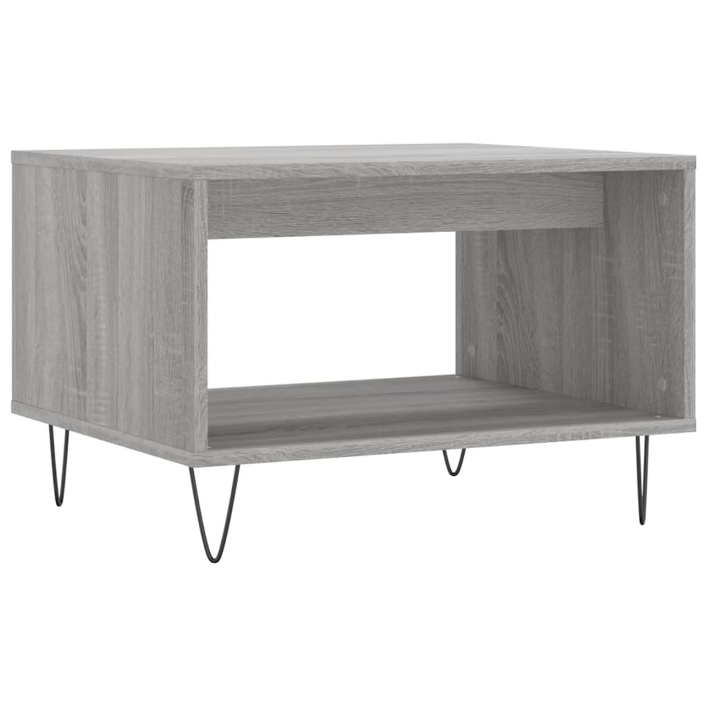 vidaXL Coffee Table Grey Sonoma 60x50x40 cm Engineered Wood