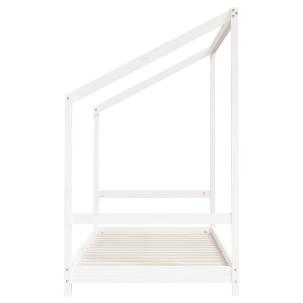 vidaXL Kids Bed Frame White 2x(90x200) cm Solid Wood Pine