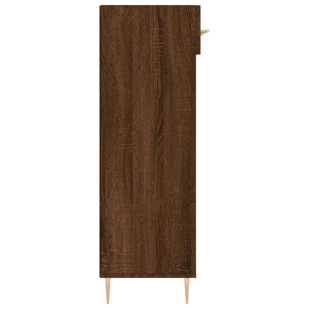 vidaXL Shoe Cabinet Brown Oak 60x35x105 cm Engineered Wood