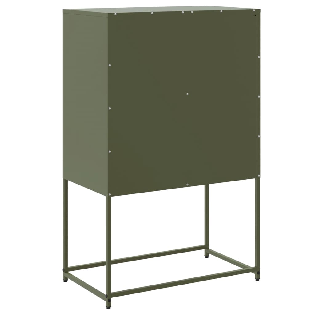 vidaXL TV Cabinet Olive Green 68x39x60.5 cm Steel