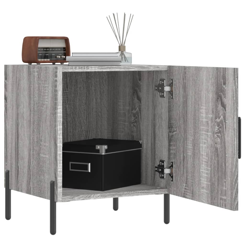 vidaXL Bedside Cabinet Grey Sonoma 40x40x50 cm Engineered Wood