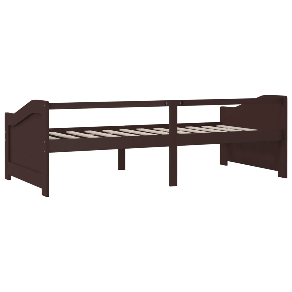 vidaXL 3-Seater Day Bed without Mattress Dark Brown 90x200 cm