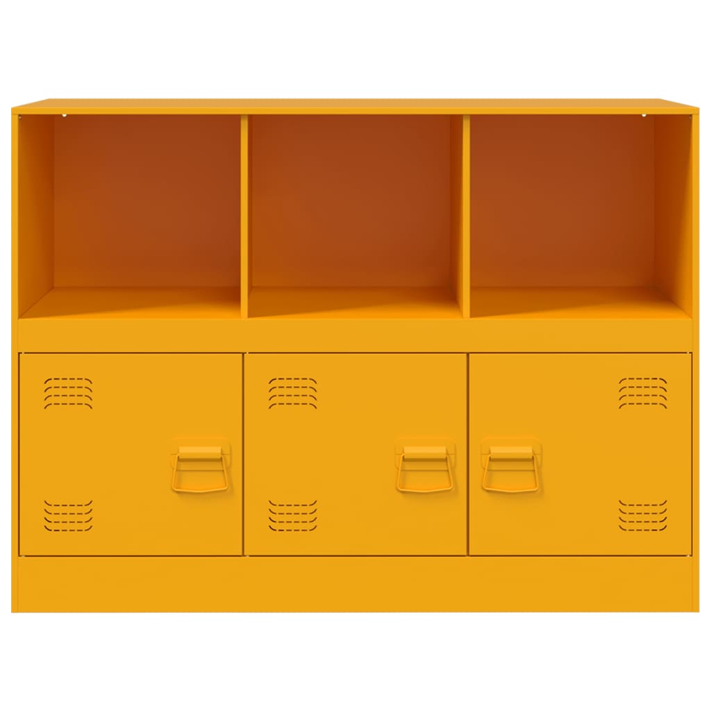 vidaXL Sideboard Mustard Yellow 99x39x73 cm Steel