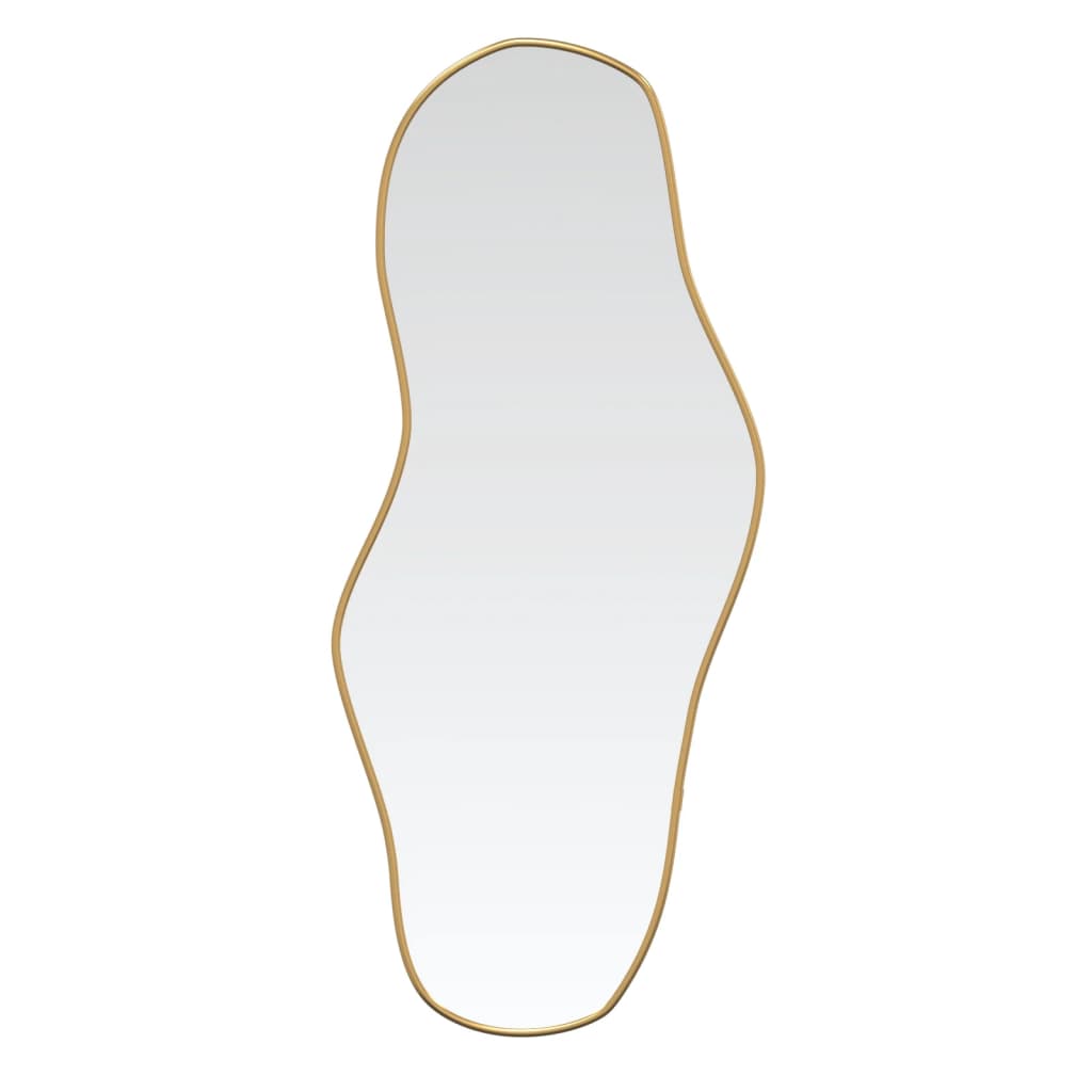 vidaXL Wall Mirror Gold 90x40 cm