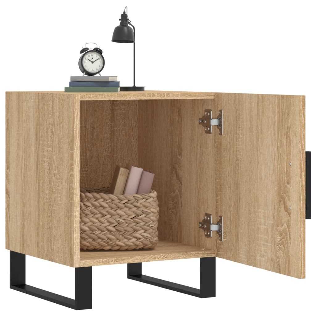 vidaXL Bedside Cabinet Sonoma Oak 40x40x50 cm Engineered Wood