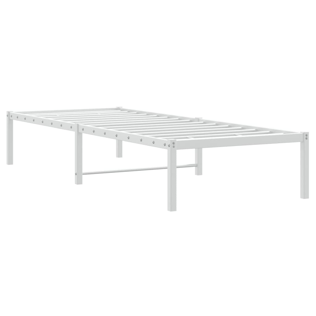 vidaXL Metal Bed Frame White 80x200 cm