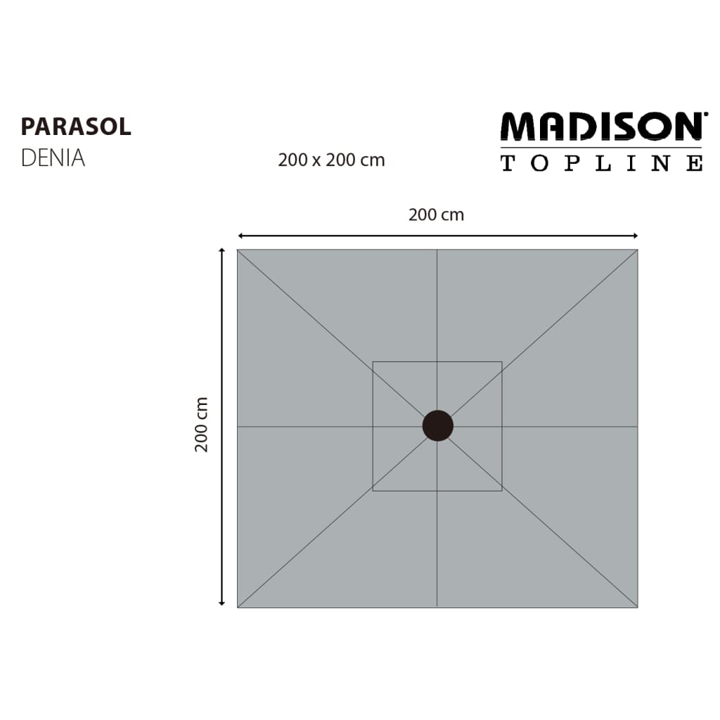 Madison Garden Parasol Elba 300 cm Ecru