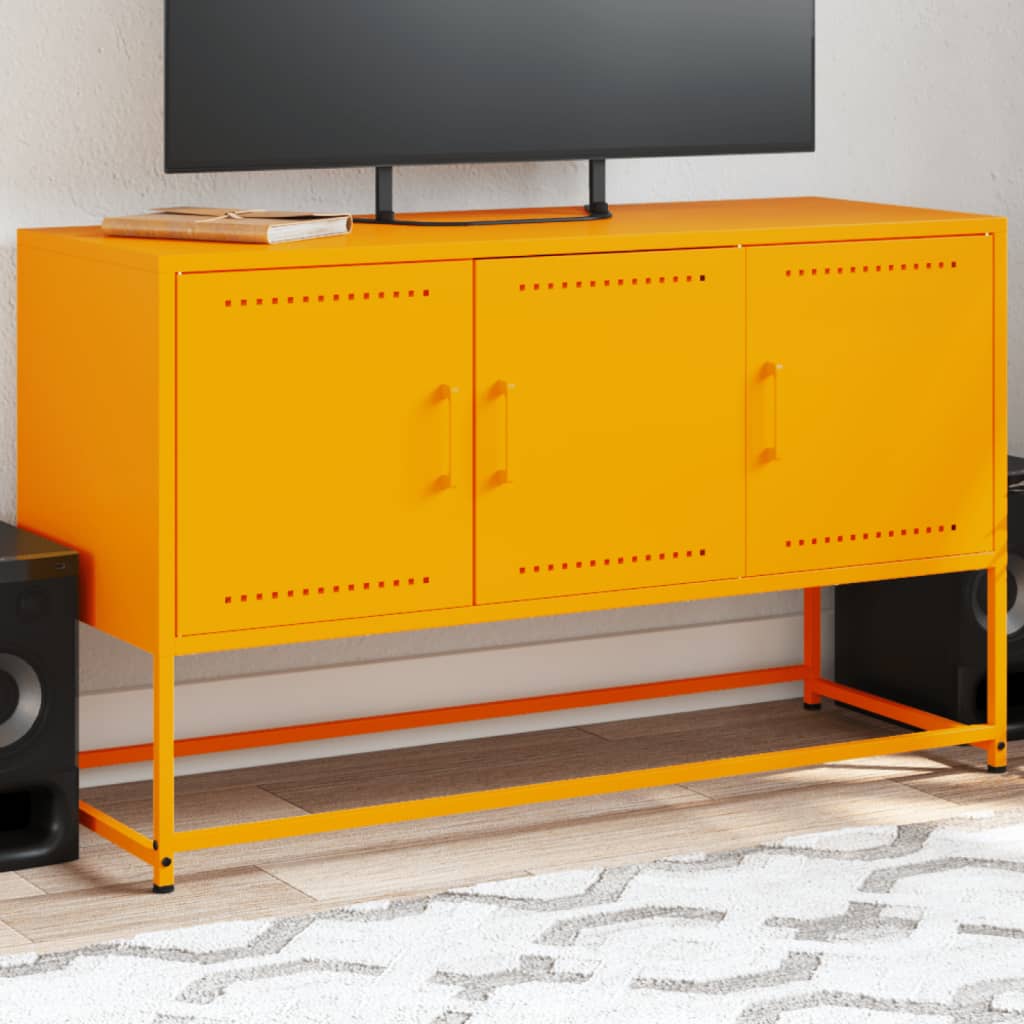 vidaXL TV Cabinet Mustard Yellow 100.5x39x60.5 cm Steel