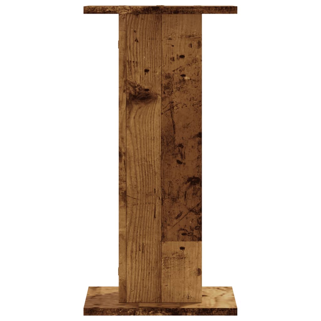 vidaXL Speaker Stands 2 pcs Old Wood 30x30x60 cm Engineered Wood