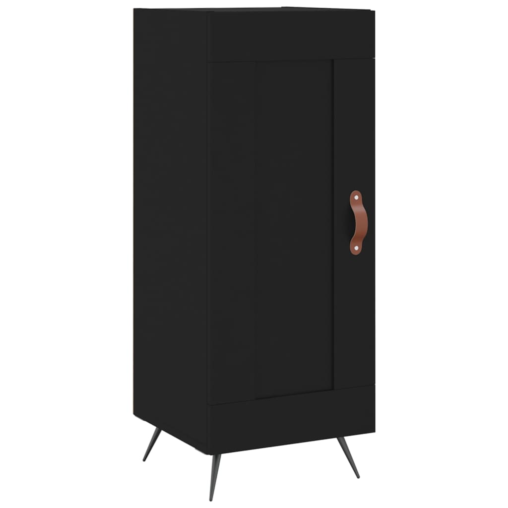 vidaXL Highboard Black 34.5x34x180 cm Engineered Wood