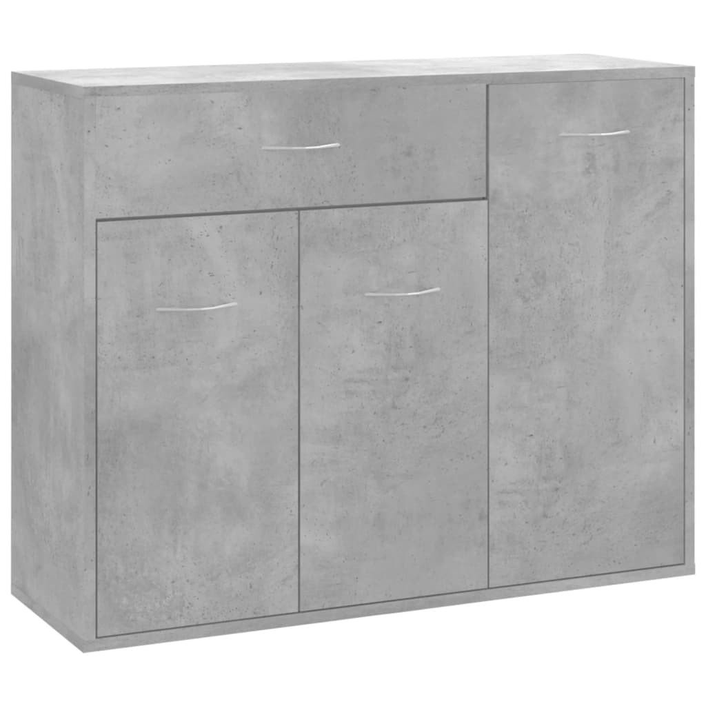 vidaXL Sideboard Concrete Grey 88x30x70 cm Engineered Wood