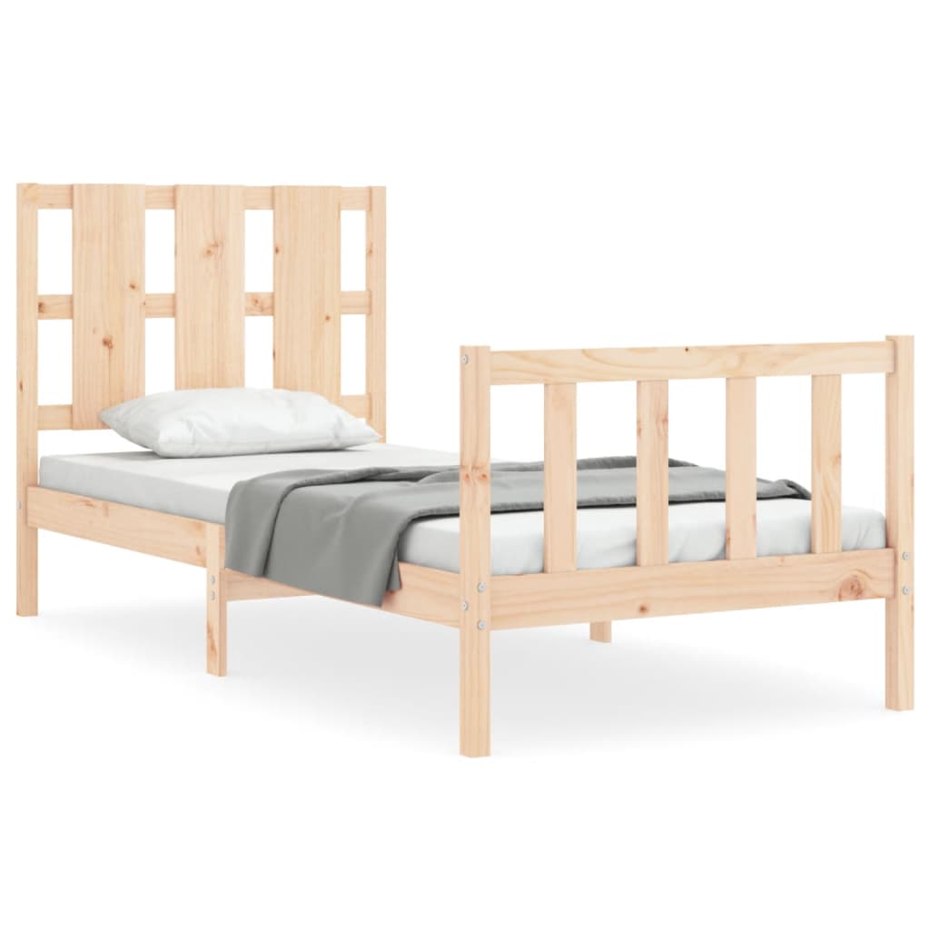 vidaXL Bed Frame without Mattress 90x200 cm Solid Wood Pine