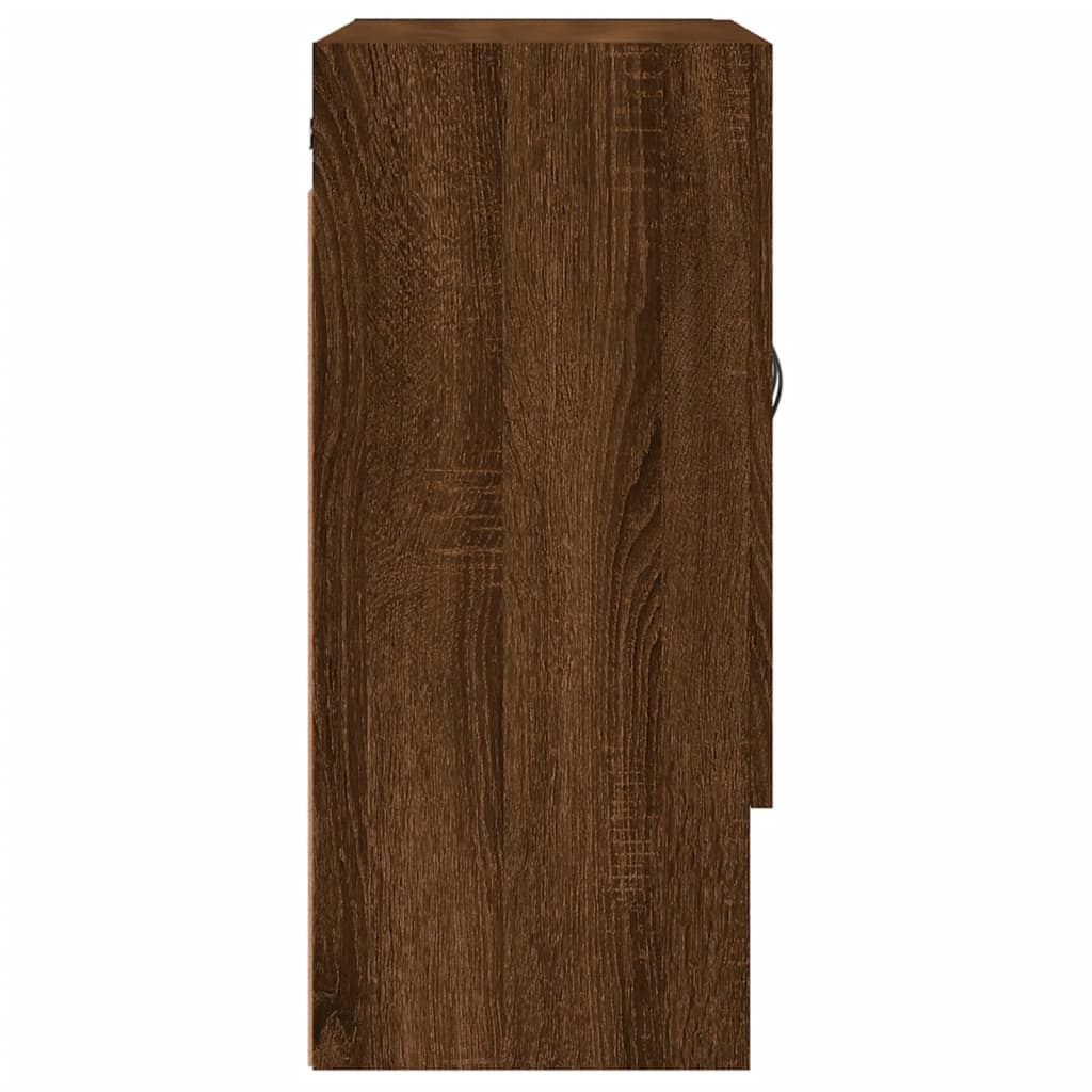 vidaXL Wall Cabinet Brown Oak 60x31x70 cm Engineered Wood