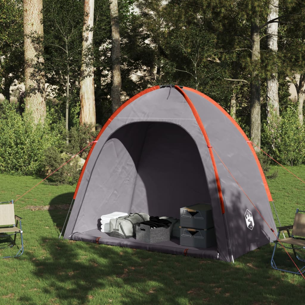 vidaXL Storage Tent Grey and Orange Waterproof