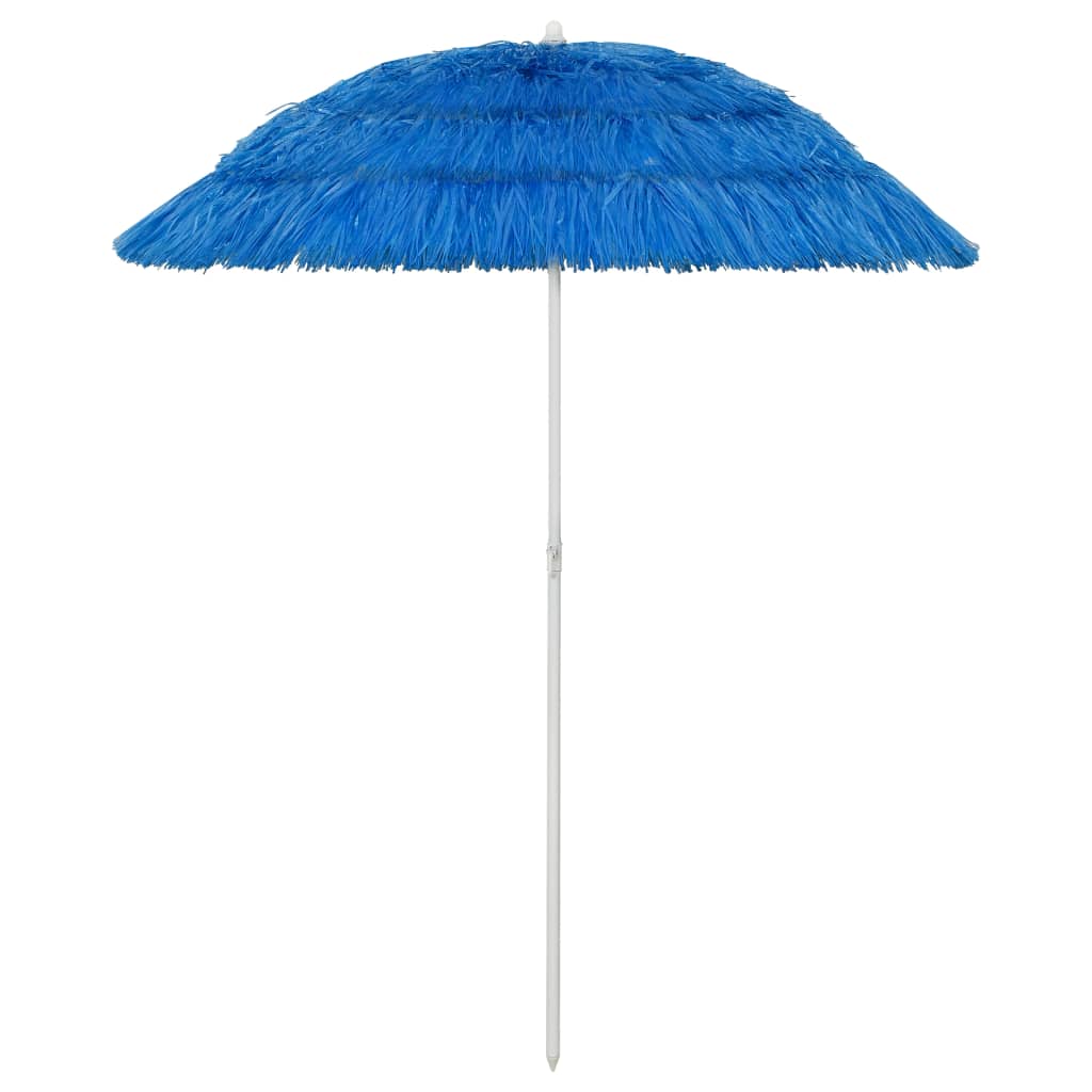 vidaXL Hawaii Beach Parasol Blue 180 cm