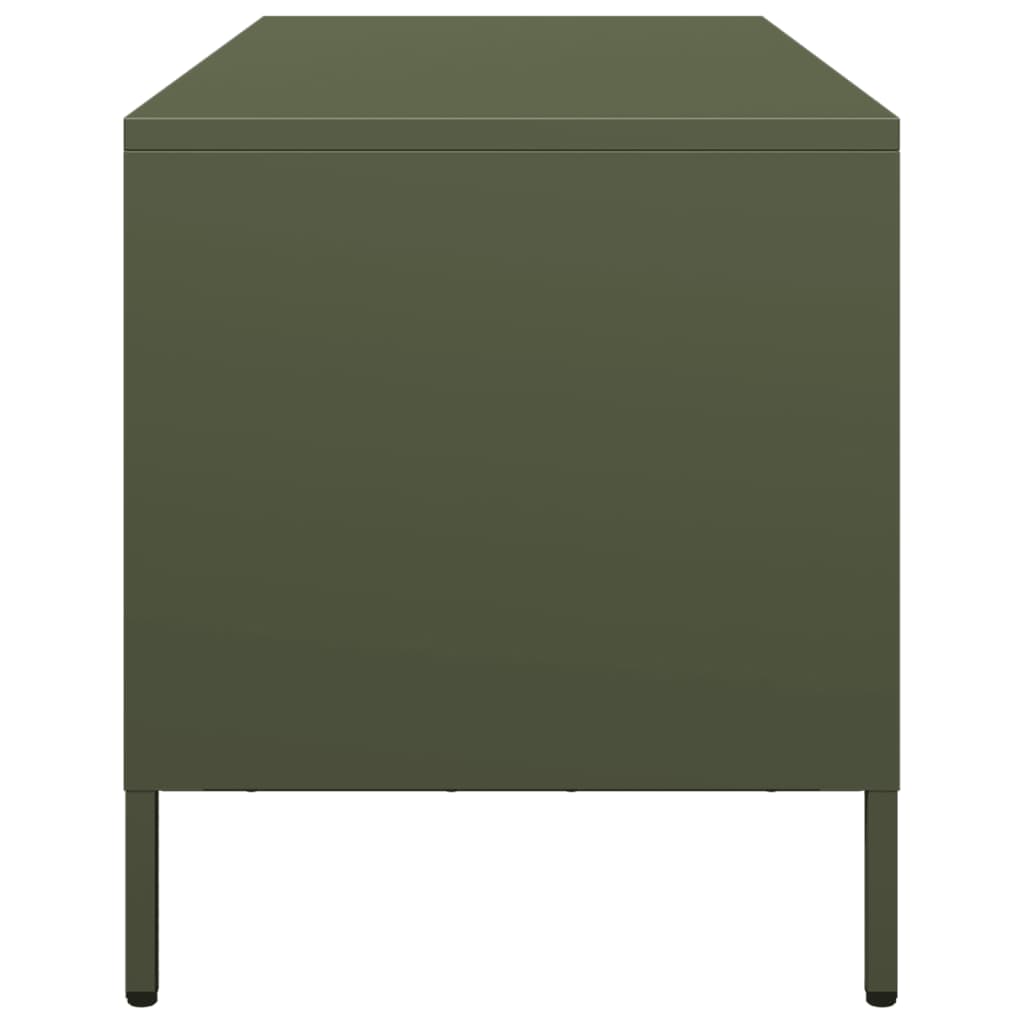 vidaXL TV Cabinet Olive Green 101.5x39x43.5 cm Cold-rolled Steel