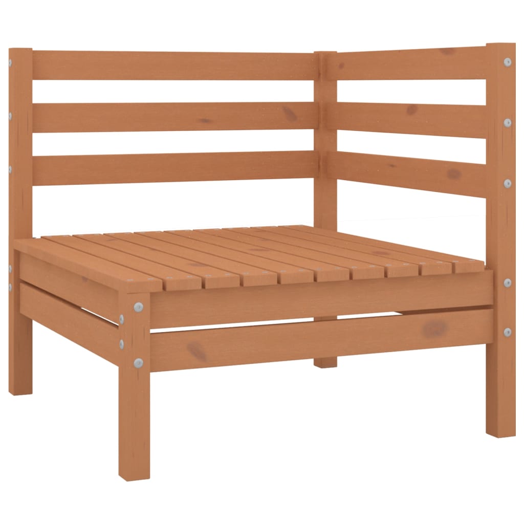 vidaXL 11 Piece Garden Lounge Set Solid Wood Pine Honey Brown