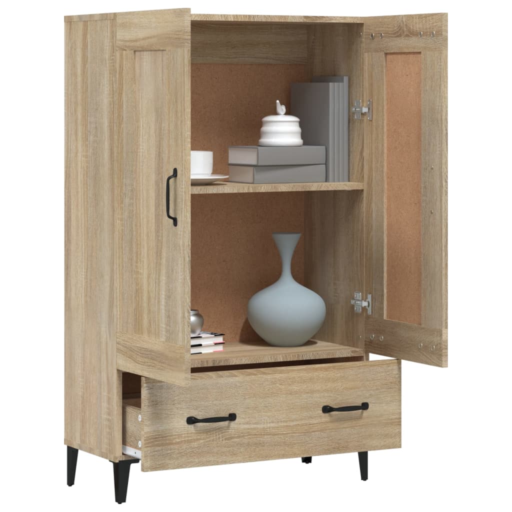 vidaXL Highboard Sonoma Oak 70x31x115 cm Engineered Wood