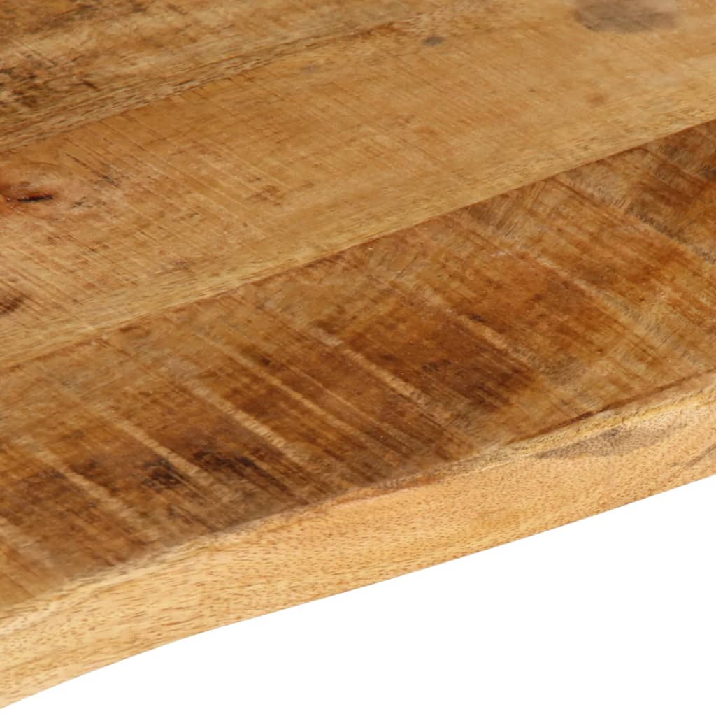 vidaXL Table Top 120x60x2.5 cm Live Edge Solid Wood Rough Mango