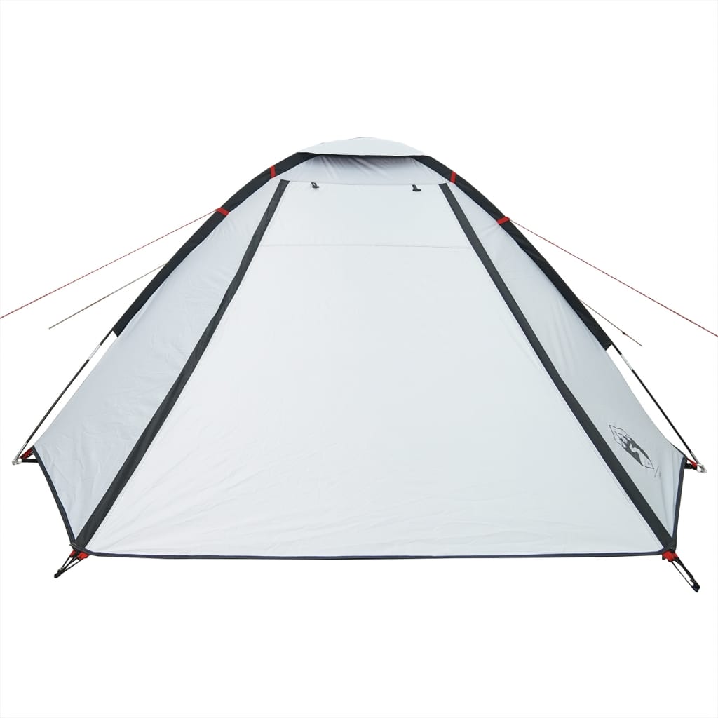 vidaXL Camping Tent Dome 4-Person White Blackout Fabric Waterproof