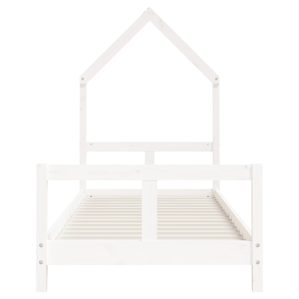 vidaXL Kids Bed Frame White 80x200 cm Solid Wood Pine