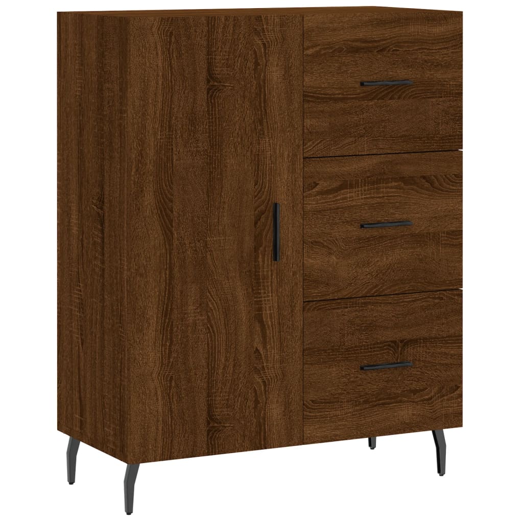 vidaXL Sideboard Brown Oak 69.5x34x90 cm Engineered Wood