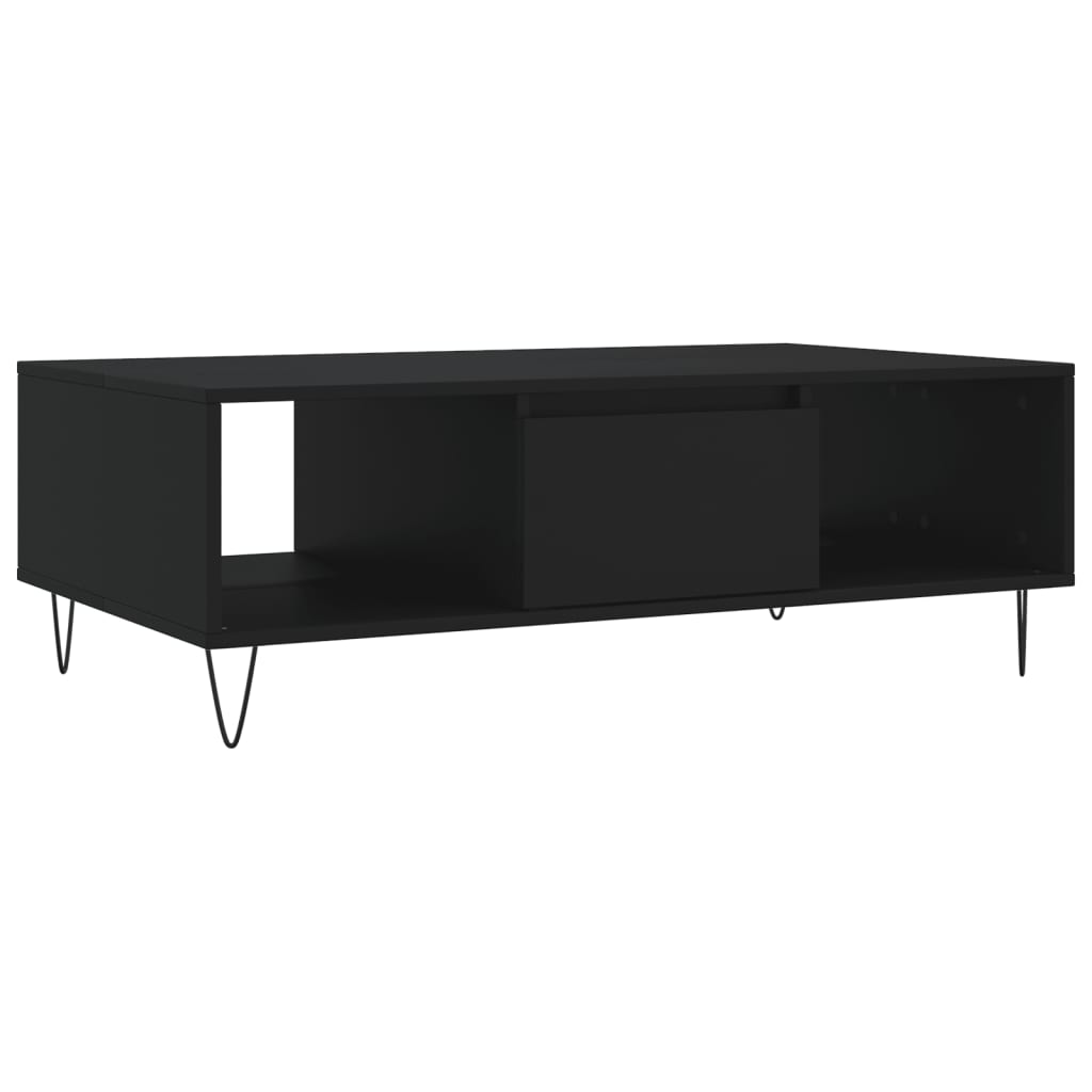 vidaXL Coffee Table Black 104x60x35 cm Engineered Wood