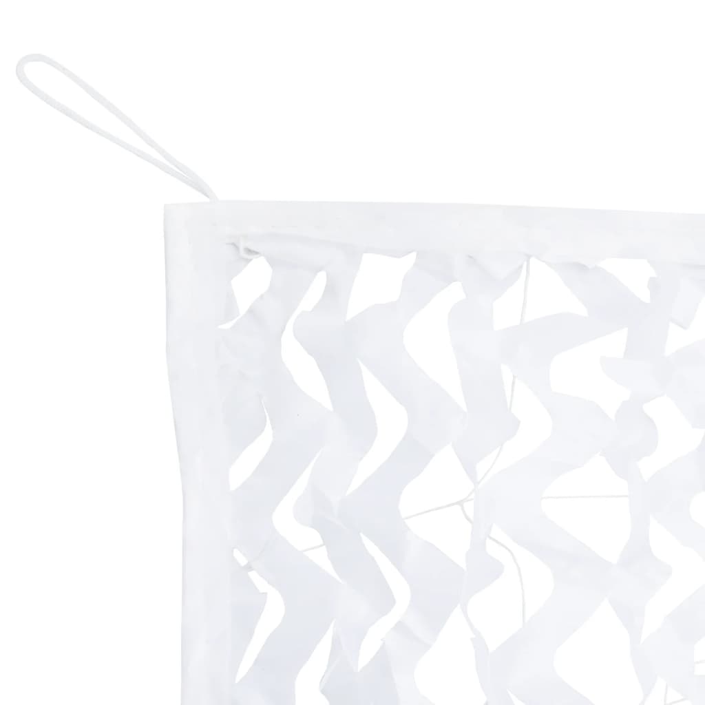 vidaXL Camouflage Net with Storage Bag 721x294 cm White