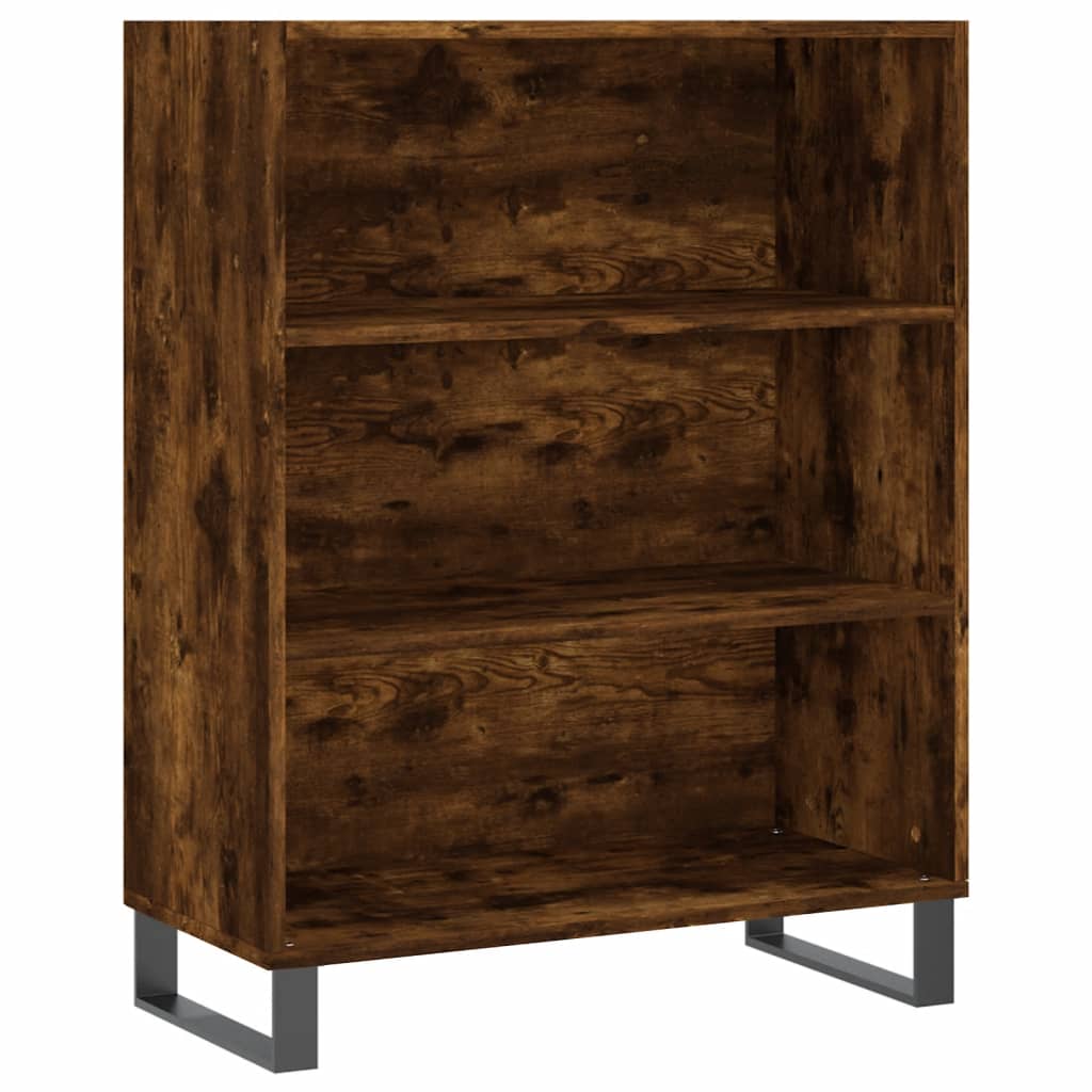 vidaxL Shelf Cabinet Smoked Oak 69.5x32.5x90 cm Engineered Wood