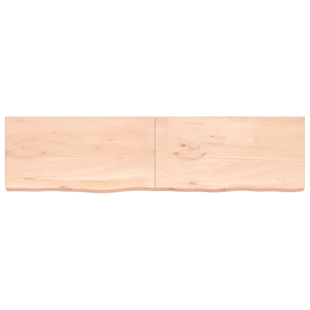 vidaXL Bathroom Countertop 200x50x(2-6) cm Untreated Solid Wood