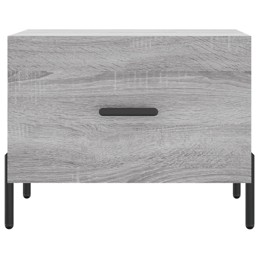 vidaXL Coffee Table Grey Sonoma 50x50x40 cm Engineered Wood