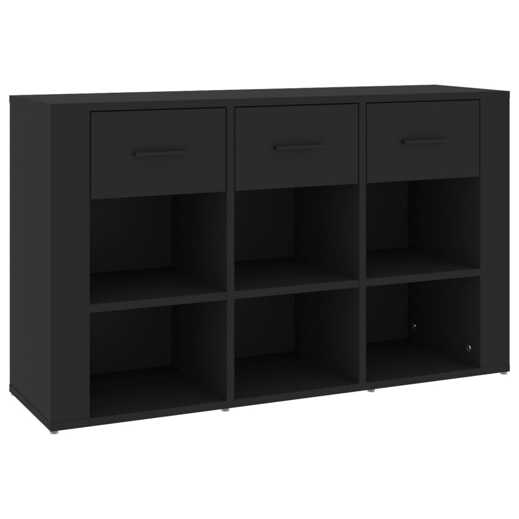 vidaXL Sideboard Black 100x30x59.5 cm Engineered Wood