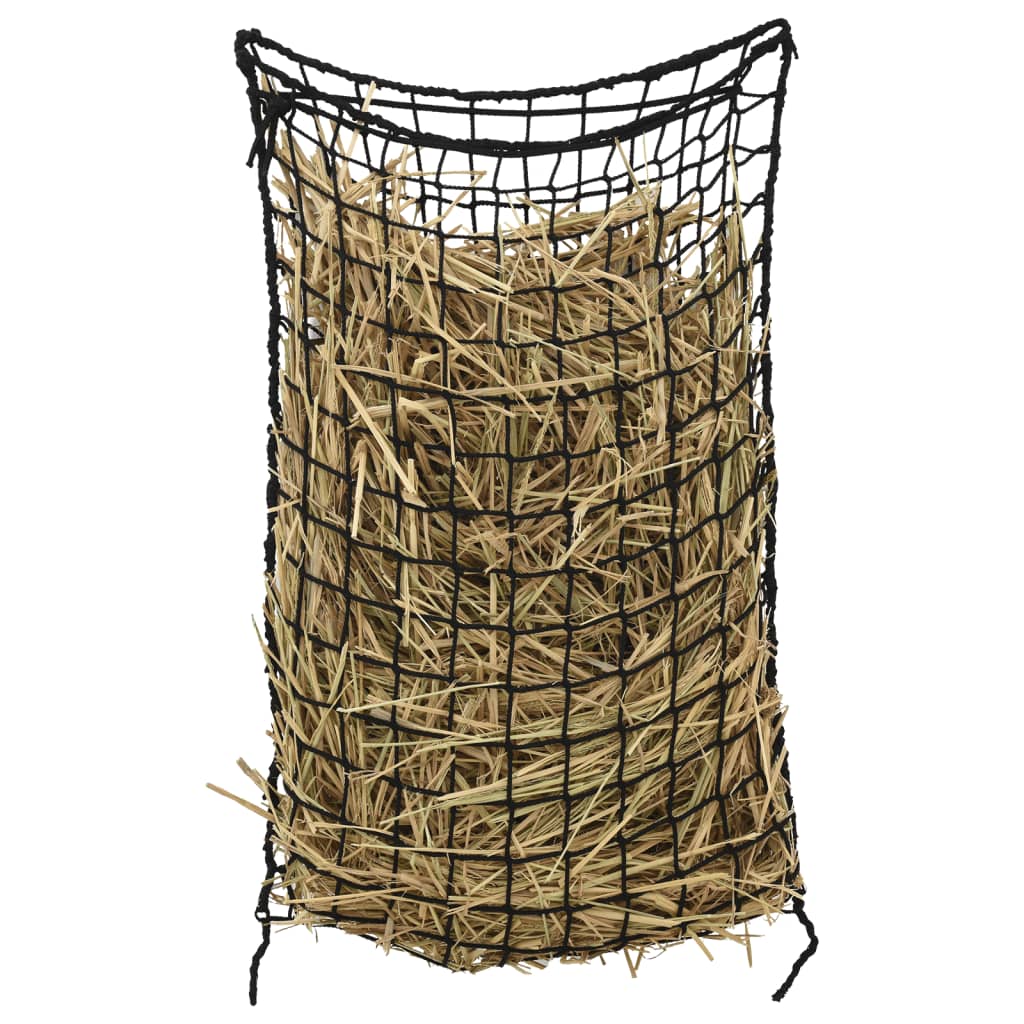 vidaXL Hay Nets 2 pcs Rectangular Black 75x50 cm PP