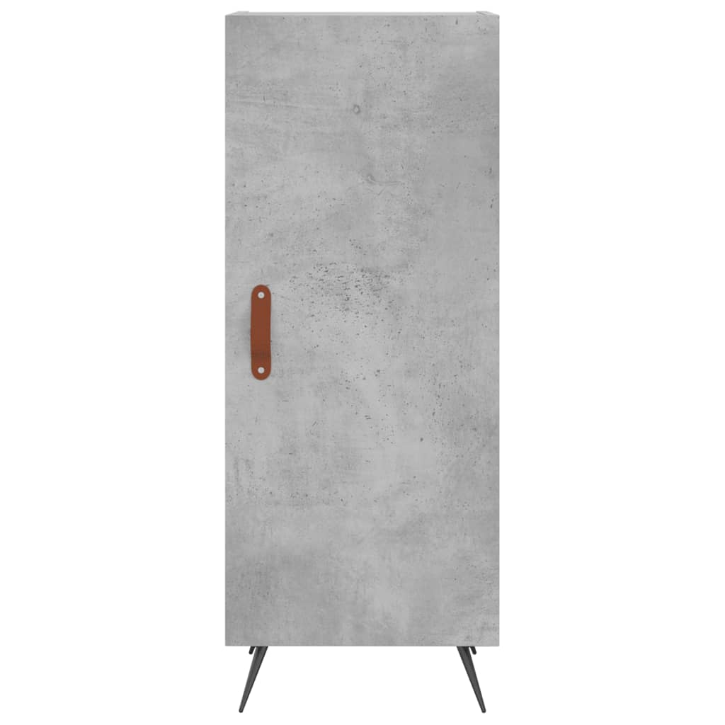 vidaXL Highboard Concrete Grey 34.5x34x180 cm Engineered Wood