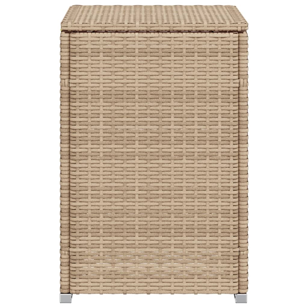 vidaXL Propane Tank Cover Table Beige 40x40x60 cm Poly Rattan