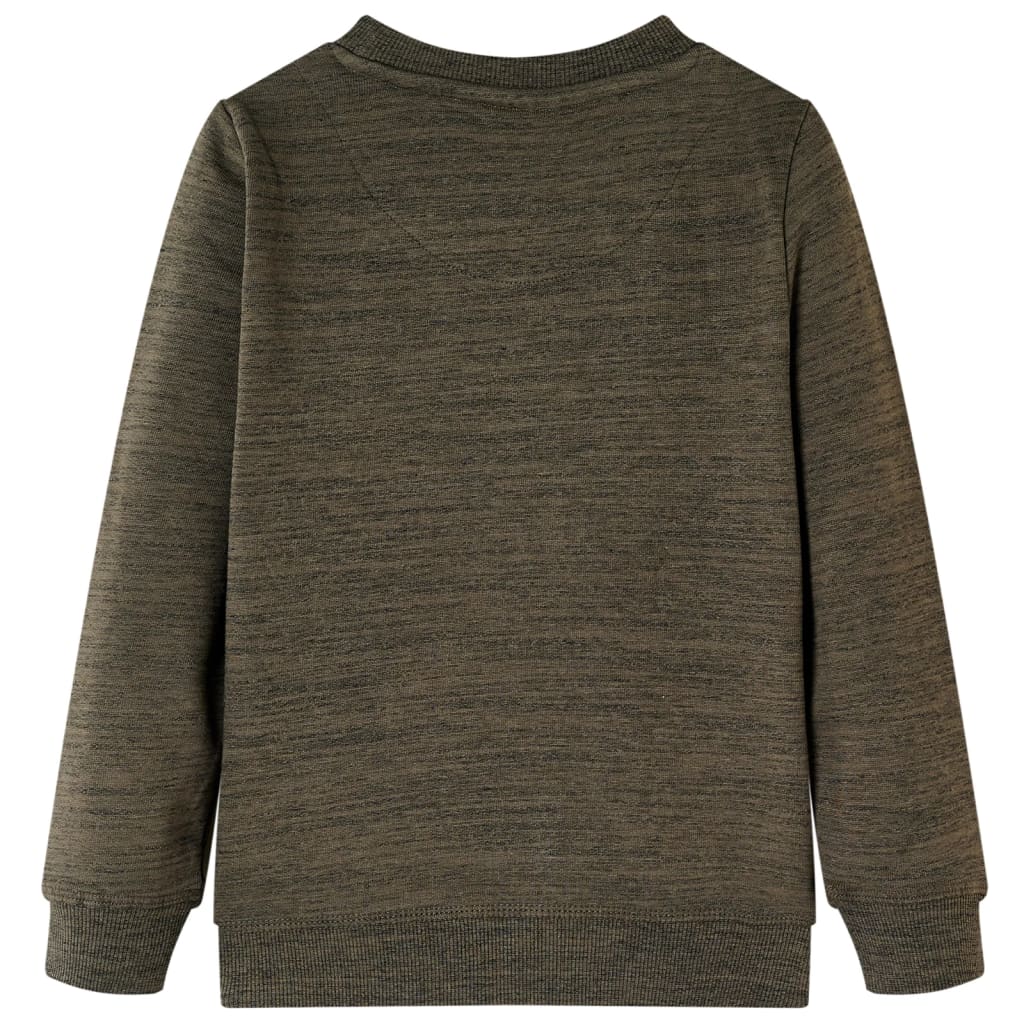 Kids' Sweatshirt Dark Khaki Melange 128