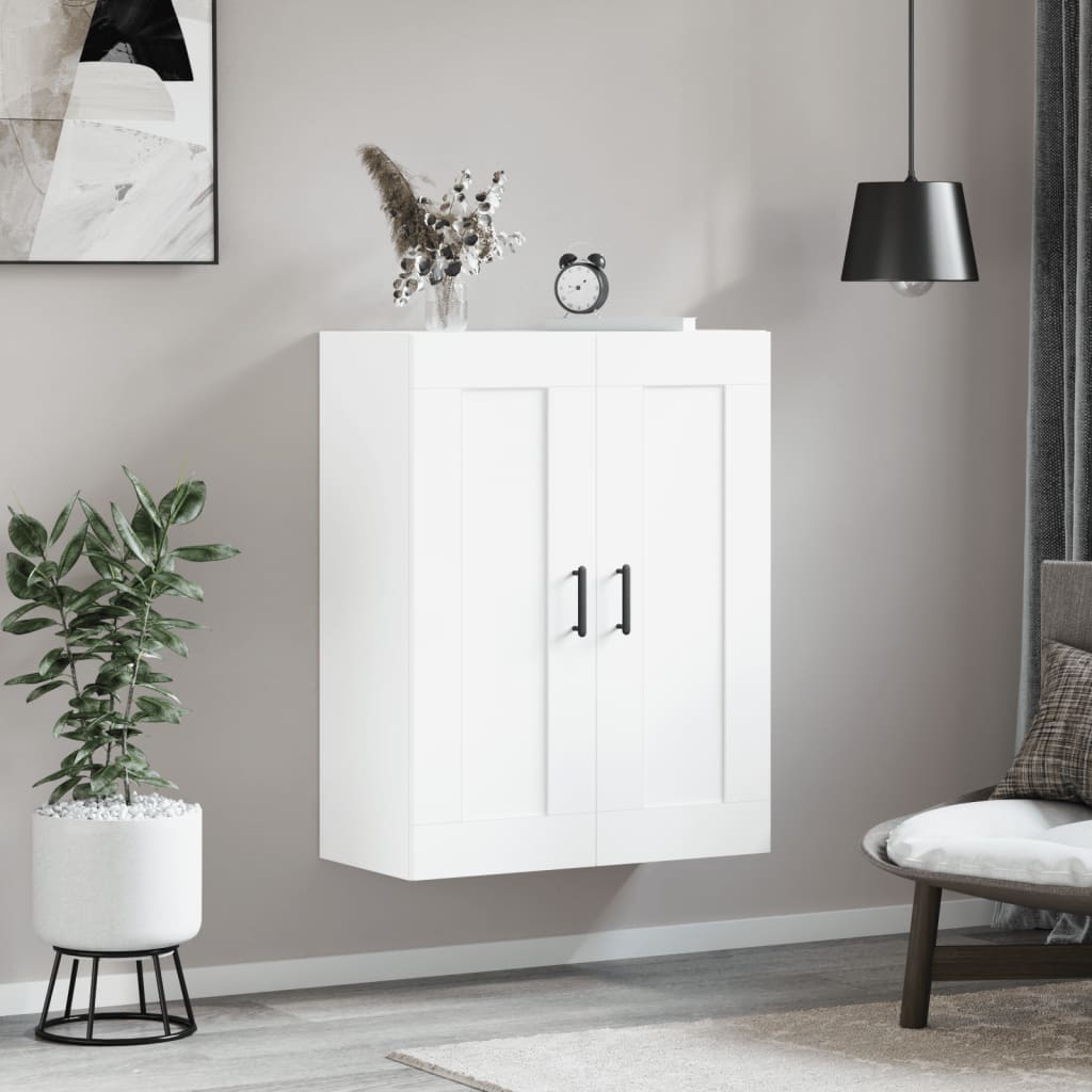 vidaXL Wall Mounted Cabinet White 69.5x34x90 cm Engineered Wood