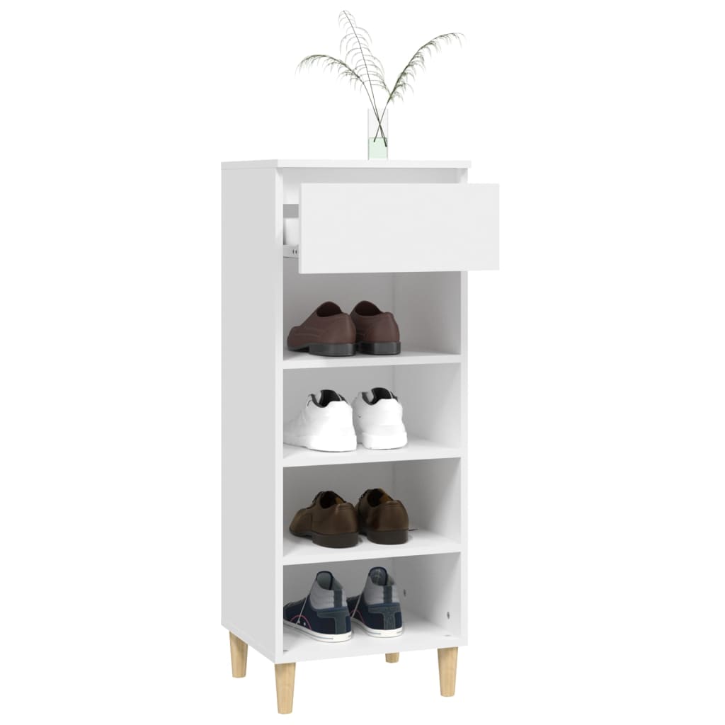 vidaXL Shoe Cabinet White 40x36x105 cm Engineered Wood