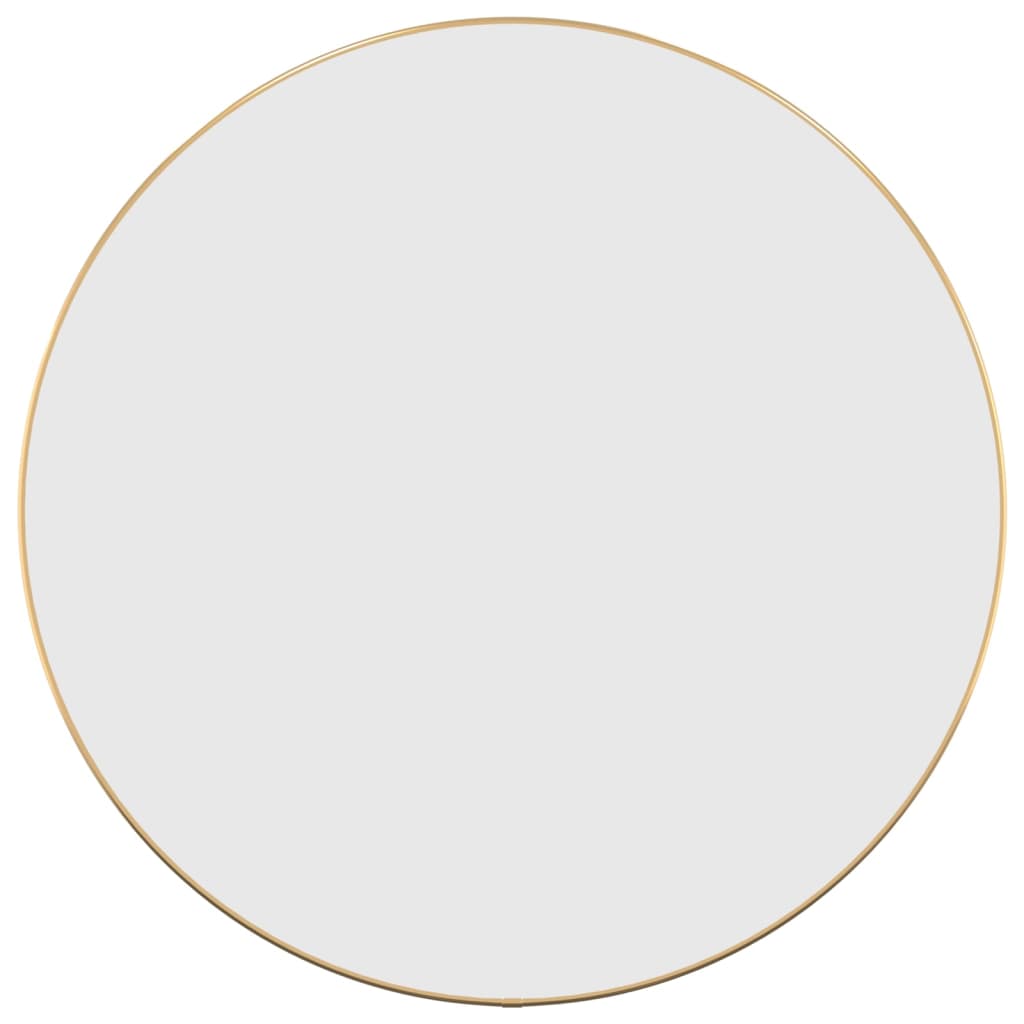 vidaXL Wall Mirror Gold Ø 60 cm Round