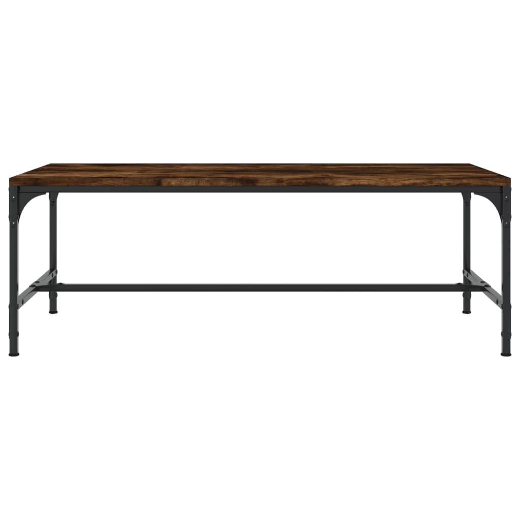 vidaXL Coffee Table Smoked Oak 100x50x35 cm Engineered Wood