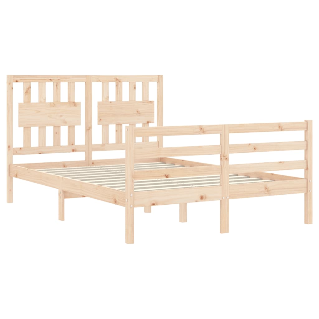 vidaXL Bed Frame without Mattress 120x200 cm Solid Wood