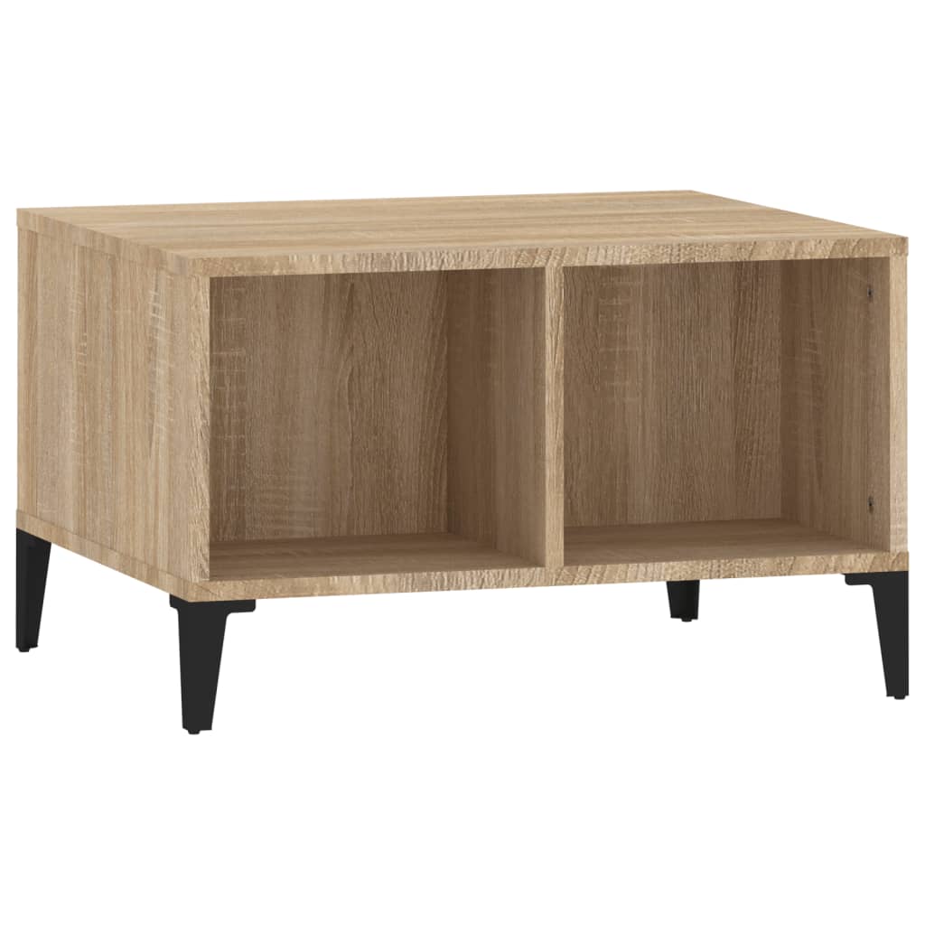 vidaXL Coffee Table Sonoma Oak 60x50x36.5 cm Engineered Wood